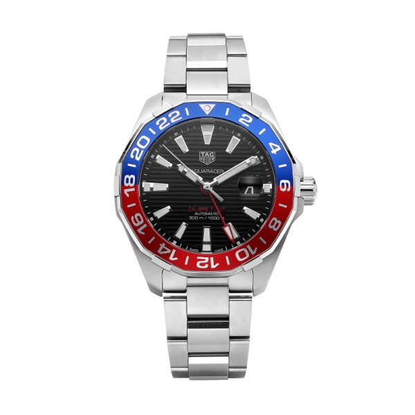 태그호이어 WAY201F.BA0927 아쿠아레이서 GMT 남성 메탈 43mm